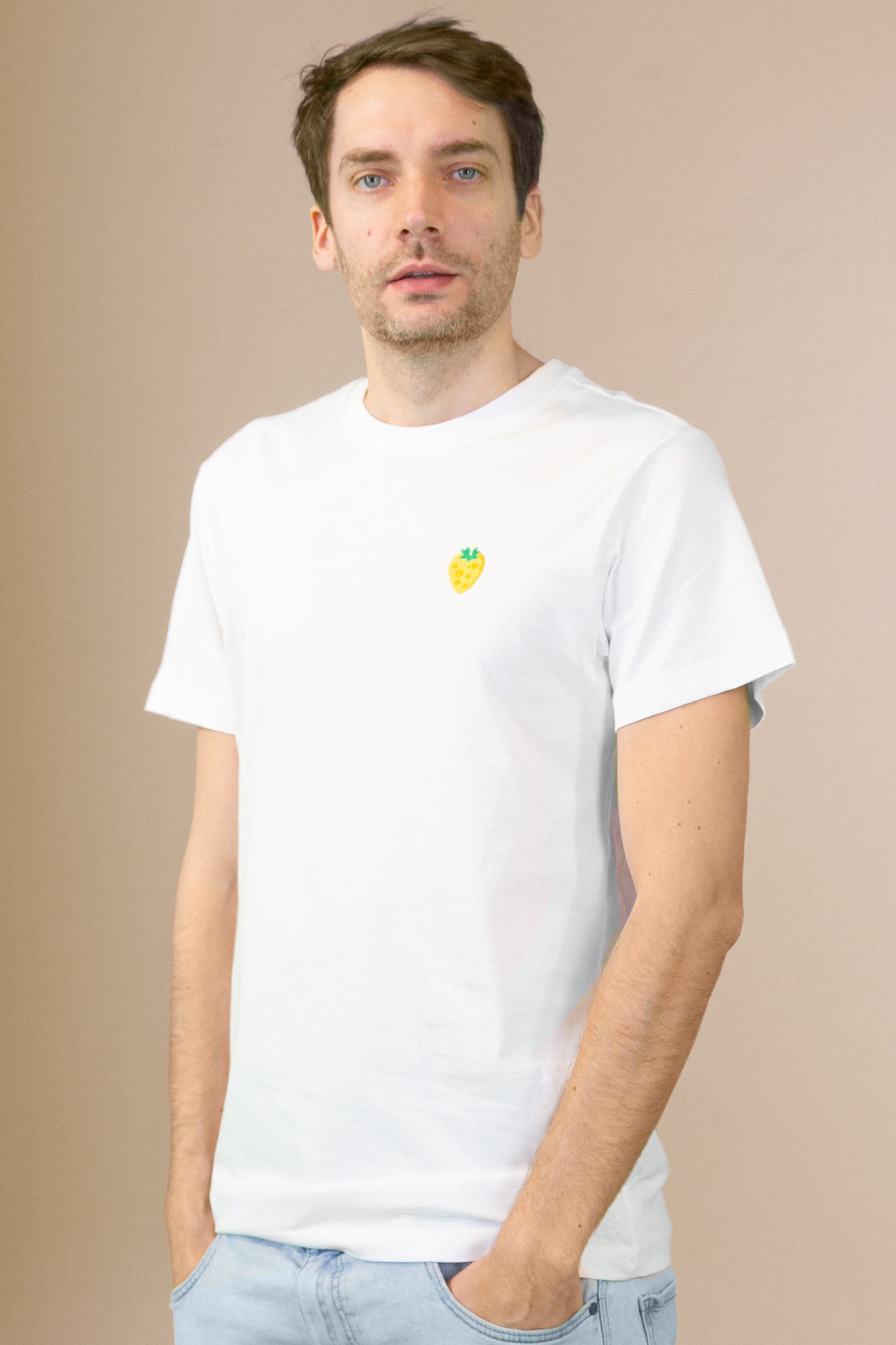 Shirt mit gestickter Käsebeere