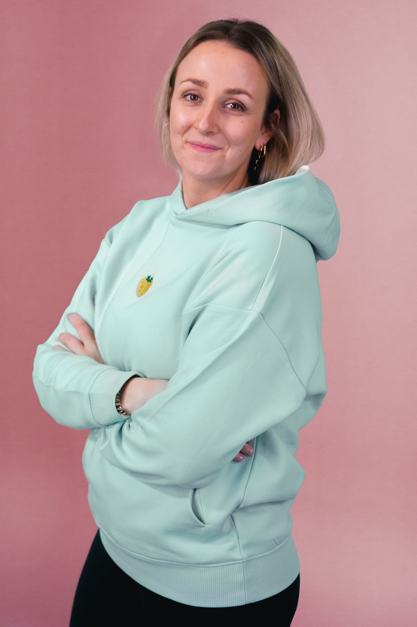 Oversized-Hoodie mit Käsebeere